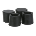 Thumbnail image #1 for AllPoints Foodservice Parts & Supplies 1831159 Black Rubber Equipment Leg Covers