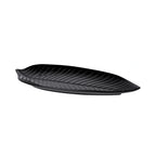Thumbnail image #1 for G.E.T. The Naturals - EGS M1465PL-B . . Black Melamine Leaf Platter, 14 in Case of 6
