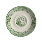 Thumbnail image #1 for Steelite International HL Ivory HL58063895 Round China Saucer, 5.625", Carolyn Willow Green, Scalloped Edge Case of 3 Dozen