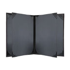 Thumbnail image #2 for Risch Metro METRO-6V 5.5X8.5 6-View Metallic Hardback Menu Cover, Booklet, 5-1/2" x 8-1/2" Case of 25