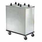 Thumbnail image #1 for Lakeside Manufacturing EASY-GLIDE 5207 Unheated Mobile Dish Dispenser, Enclosed Cabinet, 2 Self-Leveling Tubes, Plates up to 7-1/4"