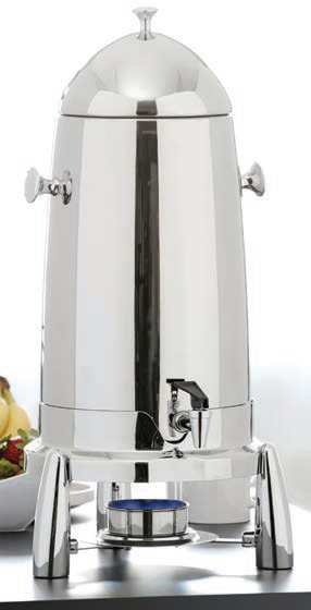 Product image #2 for Evolution 12 Qt Round Stainless Steel Coffee Urn with Faucet and Fuel Holder