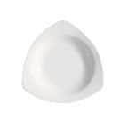 Thumbnail image #1 for CAC China RCN Specialty Items RCN-77 Triangular Porcelain Pasta Bowl, 22 oz., 10-1/2 in. 1 Dozen