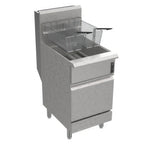 Thumbnail image #1 for Venancio USA Prime PFR75G-CB Gas Freestanding Fryer, 20"W, 75 lb Capacity, Millivolt Controls, Stainless Steel Front & Sides