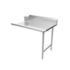 Thumbnail image #1 for ATSMFG MET MET-CDT-48R ATS MFG Straight Clean Dish Table, Left-to-Right, 48"W x 30"D, 16-Gauge 304 Stainless Steel, 9" Backsplash