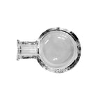 Thumbnail image #2 for Steelite Nude Crystal, Egoist P24357C Crystalline Clear Cigar Ashtray, 7" x 5 1/8" x 1 1/2"H