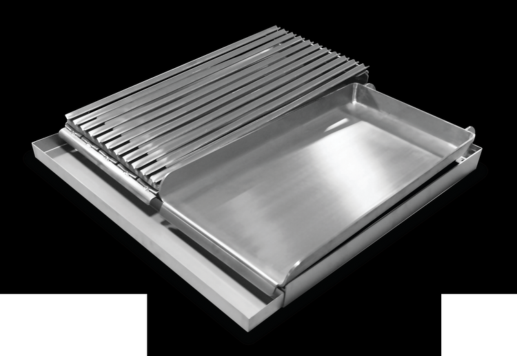 Product image #5 for Serv-Ware 24-Inch Stainless Steel Gas Add-On Griddle and Broiler Top