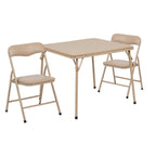 Thumbnail image #1 for Flash Furniture JB-10-CARD-TN-GG Kids' Folding Table and Chair Set, Square, Tan, 24 x 24 x 20-1/4 in