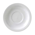 Thumbnail image #1 for Vertex China Catalina CAT-2 Porcelain Saucer, 5-1/2" Diameter, Round, Rolled Edge, Bright White Case of 3 Dozen