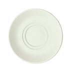 Thumbnail image #1 for Winco BSC-6RE-AW Round Porcelain Saucer, 6-Inch, Rolled Edge, American White Case of 3 Dozen
