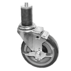 Thumbnail image #1 for GSW KS4113 Expanding Stem Caster with 3-Inch Polyurethane Wheel and Side Brake Case of 20