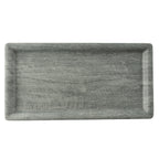 Thumbnail image #1 for TableCraft Products Smokehouse Melamine Collection™ 12453 Rectangular Gray Melamine Serving Tray, 11 x 5.75 x 0.75 in.