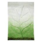 Thumbnail image #2 for Eastern Tabletop Kalydo 1648G Rectangular Tempered Glass Serving Tray, 18-3/4" x 9-3/4", Kiwi Wave Design