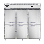 Thumbnail image #1 for Continental Refrigerator Designer Line D3RRFNHD Three-Section Reach-In Refrigerator/Freezer, Self-Contained, Half-Height Solid Doors