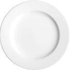 Thumbnail image #1 for Tableware Solutions USA Polaris by Granite 55CCPWD302G 9-inch White China Plate, Round, Wide Rim Case of 24