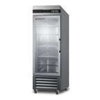 Thumbnail image #1 for Summit Commercial Accucold® ARG23MLLH Medical Reach-In Refrigerator, 23 cu. ft., One-Section, Stainless Steel, Left-Hinged Glass Door