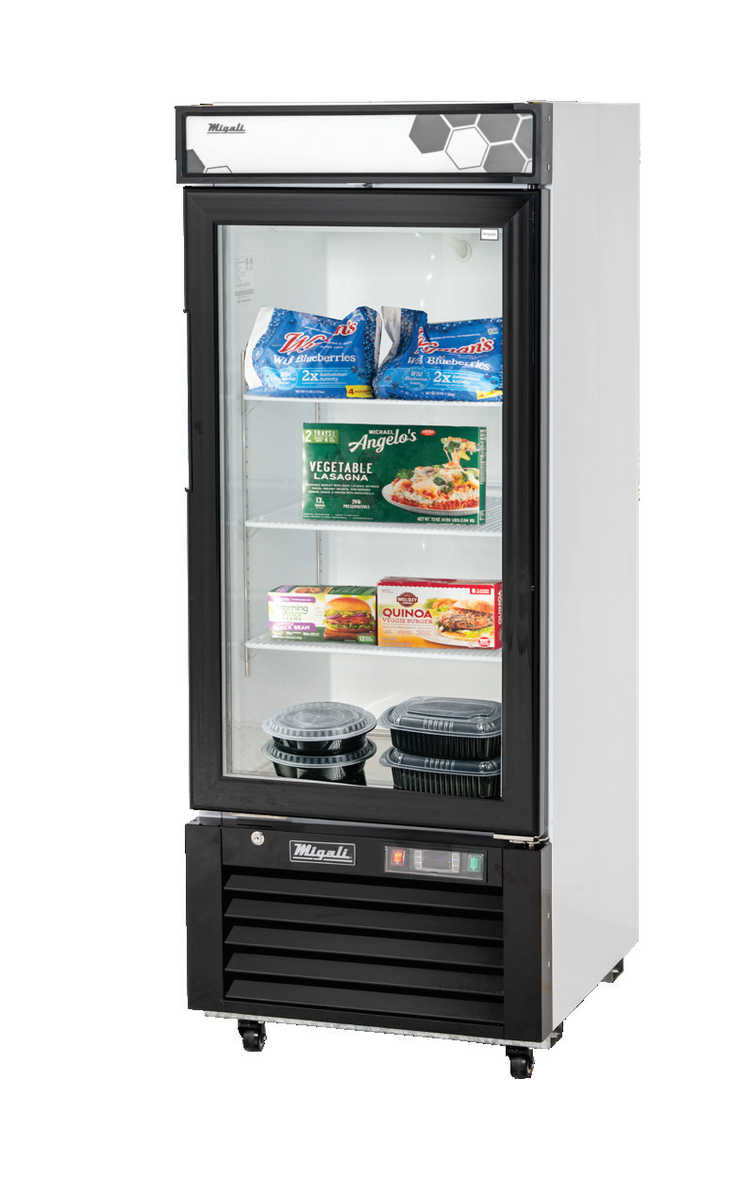 Product image #5 for Migali Competitor Series® Single-Section Reach-In Glass Door Freezer, 10 Cu. Ft., 24.25-Inch Wide