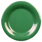 Thumbnail image #1 for Thunder Group CR005GR Green Melamine Plate, 5-1/2" Round, Wide Rim Case of 8 Dozen