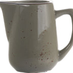 Thumbnail image #1 for International Tableware Splash™ SH-175-GS 5 oz Stoneware Creamer with Handle and Spout, Green Smoke Glaze 1 Dozen
