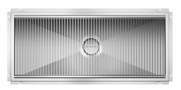 Product image #2 for KoolMore Commercial Floor Trough Drain with Subway-Style Grates, 304 Stainless Steel, 54 x 24 Inches