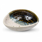 Thumbnail image #1 for Korin Inc BWS-353 Oval Restaurant Bowl, Black Monochrome, 5.75"L x 4.75"W x 2"H, 7 oz