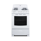 Thumbnail image #1 for Summit Commercial RE2411W 24-Inch Electric Range with 2.9 cu. ft. Oven, Coil Elements and Waist-High Broiler