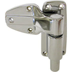 Thumbnail image #1 for AllPoints Foodservice Parts & Supplies 263403 Spring-Loaded Door Hinge, 4-Hole Frame Mount, 3-Hole Strap
