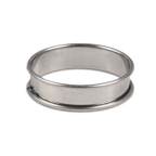 Thumbnail image #1 for JB Prince M266 3 Flan Ring, 3" Diameter x 3/4" High, Round, Rolled Edge, Stainless Steel