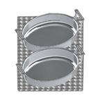 Thumbnail image #1 for TableCraft Products CW1040E1 Hot Food Template, 13-1/2" x 21-5/8", 16 Gauge Stainless Steel