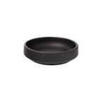 Thumbnail image #1 for Vertex China Orbit OR-B60 Matte Black Porcelain Bowl, 8 oz, 6 in Round, Polished Foot Case of 3 Dozen
