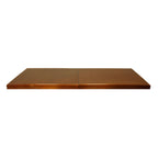 Thumbnail image #1 for TableCraft Products CWAL6RSATCP Rectangular Aluminum Table Cover, 72" x 30" x 1", Two-Piece, 11 Gauge, Copper Random Swirl, Translucent Coating