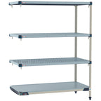 Thumbnail image #1 for Metro MetroMax Q MQ-2424GF-63-A4 Add-On Polymer Shelving Unit, 4-Tier, 24"D x 24"W x 63"H