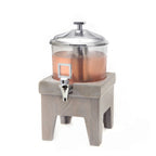 Thumbnail image #1 for Steelite DW Haber DW04JLWDGW Single Juicer with Wood Base, 4 qt Gray Poly Container