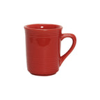 Thumbnail image #1 for Tuxton China Concentrix CQM-085 8 oz Ceramic Coffee Mug, Cayenne, Non-Stackable Case of 2 Dozen