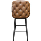 Thumbnail image #1 for Oak Street Amata BM-10501-TUF Tufted Bucket Bar Stool with Metal Frame, Indoor Use