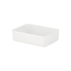 Thumbnail image #1 for Global Tableware Collective Dalebrook, Kata DBTW4222 2 qt White Rectangular Melamine Salad Bar Crock, 10-1/4" x 6-7/8" x 2-3/4"