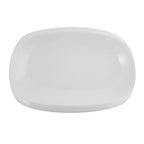 Thumbnail image #1 for Tableware Solutions USA William Fine Bone BCWM.60.30 Rectangular Thermal Bone China Plate, 12 x 8 in, Wide Rim, White Case of 6