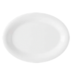 Thumbnail image #1 for G.E.T. Diamond White OP-135-DW Oval Melamine Platter, White, 13-1/2 x 10-1/4 in 1 Dozen