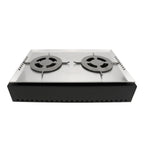 Thumbnail image #1 for G.E.T. Strata ST11702013K Buffet Serving System Kit with Stainless Steel Warmer Top, Double Grates, and Galvanized Steel Base
