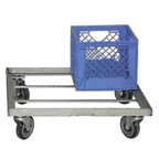 Thumbnail image #1 for SPG International Kelmax 4H0440 Milk Crate Dolly, 29"W x 29"D, 4-Stack, Aluminum, Open Base