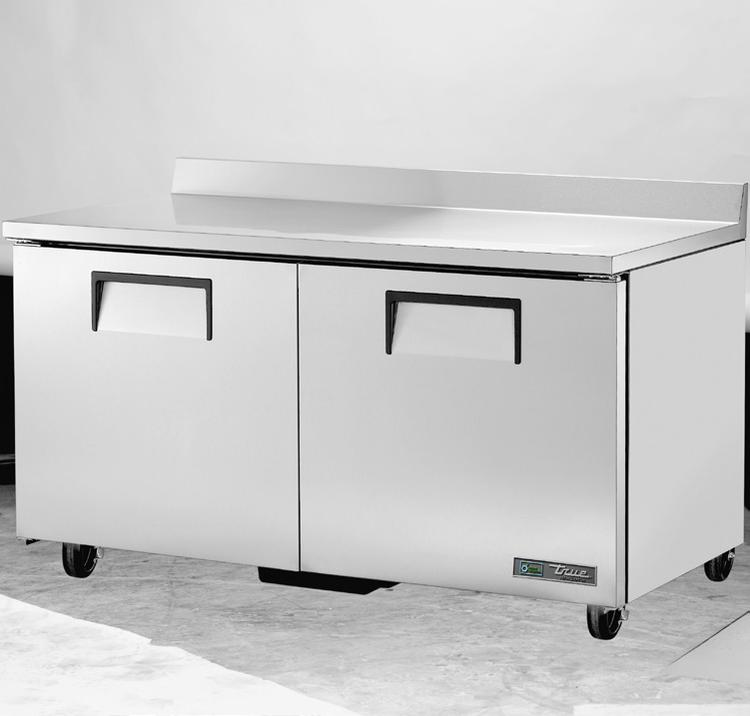 Product image #5 for True 60-Inch Two-Section Worktop Refrigerator with Rear-Mounted Self-Contained Refrigeration