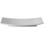 Thumbnail image #1 for Tableware Solutions USA Evolution by Continental 20CCEVW142 White Scratch-Resistant Sushi Plate, 10-5/16 x 7-3/10 in Case of 12