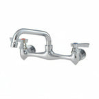 Thumbnail image #1 for Component Hardware Top-Line TLL13-8116-SE1Z Wall-Mount Commercial Faucet, 8" Centers, Ceramic Valves, 16" Stainless Steel Swing Spout