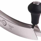 Thumbnail image #2 for Mercer Culinary M18928 8-Inch Double-Blade Mezzaluna Chopping Knife, Japanese High Carbon Steel, Rubberized Knob Handles Case of 12