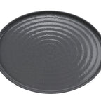 Thumbnail image #1 for G.E.T. Roca Glazed RO-1612-WS/GRM . . Melamine Oval Platter, 16 x 12 in, White Gloss/Gray Matte Case of 6