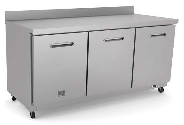 Product image #6 for Kelvinator Commercial 72-Inch 3-Door Work Top Refrigerator with Backsplash