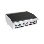 Thumbnail image #1 for Venancio USA Elite Series R36CT-36C 36" Gas Countertop Radiant Charbroiler with Cast Iron Grates and Manual Controls