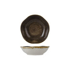 Thumbnail image #1 for Tuxton China Artisan Geode GGM-060 Free-Form Porcelain Fruit Dish, 5-1/2 oz, 4-3/4"W x 1-1/4"H Case of 2 Dozen