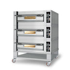 Thumbnail image #1 for Fiero (Formerly Forza Forni) Castelli C/MD3 3-Deck Electric Pizza Deck Oven, Refractory Stone Hearth, Stainless Steel Exterior