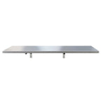 Thumbnail image #1 for Cadco TS-3 Drop-Down Solid Stainless Steel Tray Slide, 48-3/4"W x 14"D